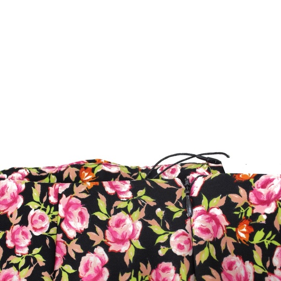 Zara NWT Floral Print Ruched Mini Skirt Medium - Picture 10 of 12